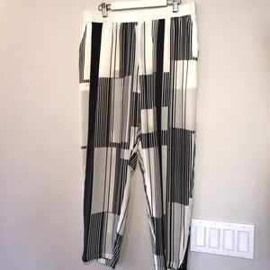 CLUB MONACO Silk printed pant. Sz. 8